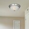 Designers Fountain 11in 2-Light Satin Platinum Ceiling Light Flush Mount 1257S-SP-AL - alternate 2